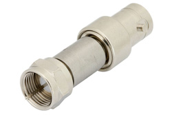 PE7068 - 50 Ω BNC メス 〜 75 Ω F オス 整合パッド、DC 〜 3 GHz