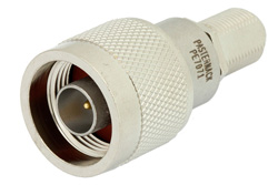 PE7071 - 50 Ω N オス 〜 75 Ω F メス 整合パッド、DC 〜 3 GHz