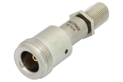 PE7074 - 50 Ω N メス 〜 75 Ω F メス 整合パッド、DC 〜 3 GHz