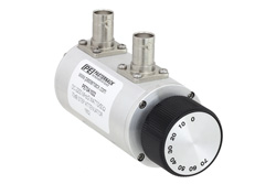 PE70A1022 - 0 〜 70 dB ロータリーステップ減衰器、BNC メス 〜 BNC メス、10 dB ステップ 最大 2 W 、最大 2.2 GHz