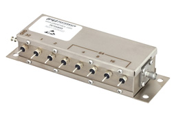 PE70A8005 - 8 ビットリレー制御プログラマブル減衰器、127 dB 、最大 1.5 GHz、1 dB ステップ、+12V、SMA メス