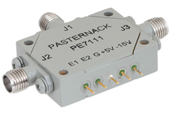 PE7111 - 吸収型 SPDT、PIN ダイオードスイッチ、動作周波数 10 MHz 〜 1 GHz、最大 1 W (+30 dBm)、SMA