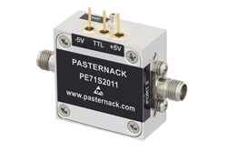PE71S2011 - SPST、PIN ダイオードスイッチ、動作周波数 50 MHz 〜 40 GHz、最大 1 W (+30 dBm)、2.92mm