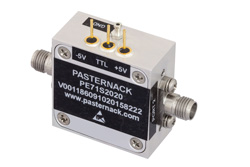 PE71S2020 - 吸収型 SPST、PIN ダイオードスイッチ、動作周波数 2 GHz 〜 40 GHz、最大 1 W (+30 dBm)、2.92mm