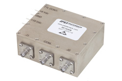 PE71S2038 - SPDT、PIN ダイオードスイッチ、動作周波数 100 MHz 〜 500 MHz、最大 250 W (+54 dBm)、SMA