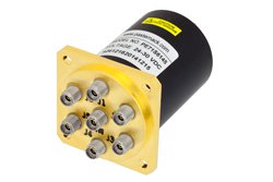 PE71S6145 - SP6T 電気機械式リレーノーマルオープンスイッチ、DC 〜 40 GHz、3 W、28 V、インジケータ、TTL ロジック、ダイオード、2.92mm