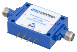 PE71S6220 - SPST、PIN ダイオードスイッチ、動作周波数 500 MHz 〜 18 GHz、最大 0.1 W (+20 dBm)、フィールド交換式、SMA