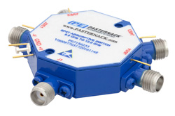 PE71S6253 - 吸収型 SP4T、PIN ダイオードスイッチ、動作周波数 8 GHz 〜 12 GHz、最大 0.1 W (+20 dBm)、フィールド交換式、SMA