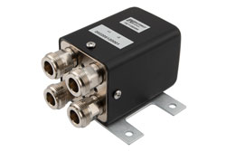 PE71S6494 - トランスファ メカニカルリレー フェールセーフ スイッチ, DC ～ 12.4 GHz, 50W, 12V, N