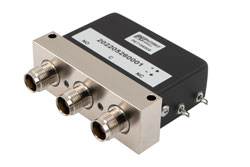 PE71S6508 - SPDT メカニカルリレー フェールセーフ スイッチ, DC ～ 12.4 GHz, 50W, 28V, TNC