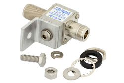 PE7301-4 - Nジャック バルクヘッド 同軸サージプロテクタ