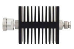 PE7340-30 - 30 dB 固定減衰器、7/16 DIN メス 〜 TNC オス 方向性、黒色 陽極酸化アルミヒートシンク、50 W、最大 7.5 GHz