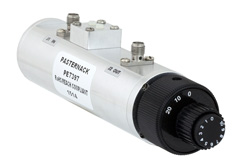 PE7397 - 0 〜 30 dB ダイヤル式ステップ減衰器、SMA メス 〜 SMA メス、1 dB ステップ 最大 2 W 、最大 2.7 GHz