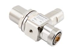 PE73SP1063 - Quarter Wave Stub RF Surge Protector, Type 7/16 DIN F/F, Low PIM, 800 - 2,250MHz