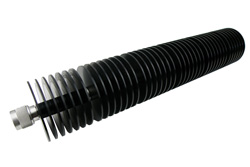 PE7AP200-20 - 20 dB 固定減衰器、N オス 〜 N メス 方向性 黒陽極酸化アルミニウムヒートシンク、最大 200 W 、最大 18 GHz