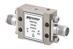 PE80T1004 - Finline ディテクタ、SMA、ビデオ出力、100 MHz 〜 12.4 GHz