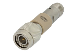 PE8221 - 50 Ω D.C.ブロック TNCプラグからTNCジャック; 10 MHz - 18 GHz