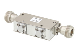 PE83IR1020 - デュアルジャンクションアイソレータ、36 dB アイソレーション、4 GHz 〜 8 GHz、10 W、N メス