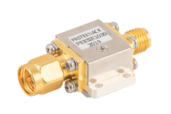 PE83IR1030 - Isolator with 10 dB Isolation from 6 GHz to 18 GHz, 10 Watts and SMA Male to SMA Female