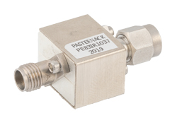 PE83IR1037 - Isolator with 12 dB Isolation from 26.5 GHz to 40 GHz, 10 Watts and 2.92mm Female to 2.92mm Male
