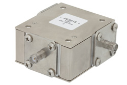 PE8418 - ハイパワーサーキュレータ、18 dB アイソレーション、698 MHz 〜 960 MHz、1000 W、SMA メス