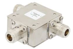 PE8419 - ハイパワーサーキュレータ、18 dB アイソレーション、698 MHz 〜 960 MHz、1000 W、N メス