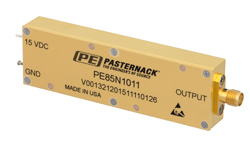 PE85N1011 - SMA アンプ内蔵ノイズ発生モジュール、出力ポート 0 dBm、+15 VDC、10 MHz 〜 2 GHz