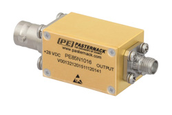 PE85N1016 - SMA 校正済アイソレータ内蔵ノイズ発生モジュール、出力 ENR 30 dB、+28 VDC、10.7 GHz 〜 12.7 GHz