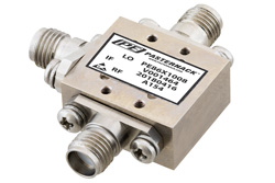 PE86X1008 - ダブルバランスミキサ、動作範囲 6 GHz 〜 18 GHz、IF範囲 DC 〜 6 GHz、LO パワー +15 dBm、フィールド交換 SMA