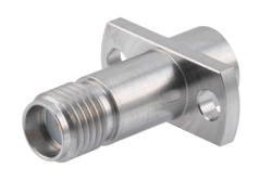 PE91061 - プレシジョン SMA メス 〜 SMP オス スムースボア2ホールパネルマウントアダプタ