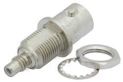 PE9108 - バルクヘッドマウント SMC ジャック 〜 BNC メス アダプタ