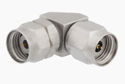 PE91157 - 1.85mm オス 〜 2.4mm オス 直角アダプタ