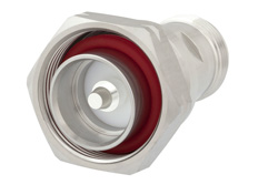 PE91207 - 7/16 DIN オス 〜 4.1/9.5 Mini DIN メス アダプタ、IP67嵌合時