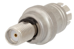 PE91267 - クイック着脱逆極性 SMA オス 〜 SMA メス アダプタ