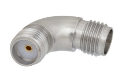 PE91325 - SMA メス 〜 SMA メス 曲げ直角アダプタ