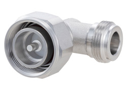 PE91483 - 低 PIM 4.3-10 オス 〜 N メス直角 アダプタ