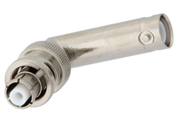 PE9338 - SHV プラグ 〜 SHV ジャック 直角アダプタ