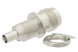 PE9521 - TNC メス 〜 MCX ジャック バルクヘッドマウントアダプタ、1.163インチ全長