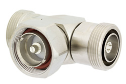 PE9557 - 7/16 DIN 「T字」アダプタ、メス-オス-メス