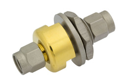 PE9679 - 3.5mm オス 〜 3.5mm オス バルクヘッドマウントアダプタ