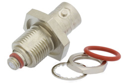 PE9754 - バルクヘッドマウント 10-32 メス 〜 BNC メス アダプタ