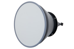 PE9881-42 - WR-15 導波管ホーンアンテナ、動作範囲 50 GHz 〜 75 GHz 、公称 42 dBi ゲイン、UG-385/U 円形フランジ