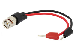 PE9902 - ブレイクアウト アセンブリ: BNCオスから スタッキングチッププラグ