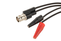 PE9910 - ブレイクアウト アセンブリ: BNCメス から小型ワニ口クリップ