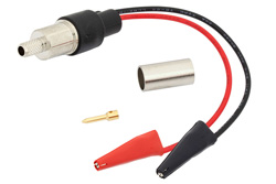 PE9960 - ブレイクアウト アセンブリ: RG59圧着接続から小型ワニ口クリップ