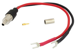 PE9966 - ブレイクアウト アセンブリ: RG59圧着接続から絶縁U字端子