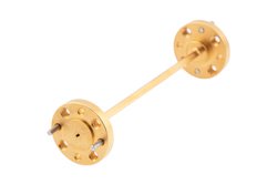 PEW05S000-3 - WR-5 直管導波管セクション 3 インチ長、UG-387/U-Mod 円形フランジ、140 GHz 〜 220 GHz