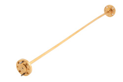 PEW05S000-9 - WR-5 直管導波管セクション 9 インチ長、UG-387/U-Mod 円形フランジ、140 GHz 〜 220 GHz