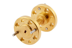 PEW08S000-1 - WR-8 直管導波管セクション 1 インチ長、UG-387/U-Mod 円形フランジ、90 GHz 〜 140 GHz