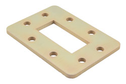 PEW187FS4 - WR-187 導波管シム, CPR-187F フランジ形状, 周波数範囲: 3.94 GHz ～ 5.99 GHz, 4 mm 厚, アルミニウム